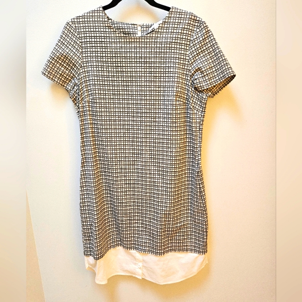 Checkered Shirt Dress